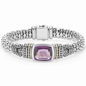 Rittenhouse Amethyst Caviar Bracelet | 9mm