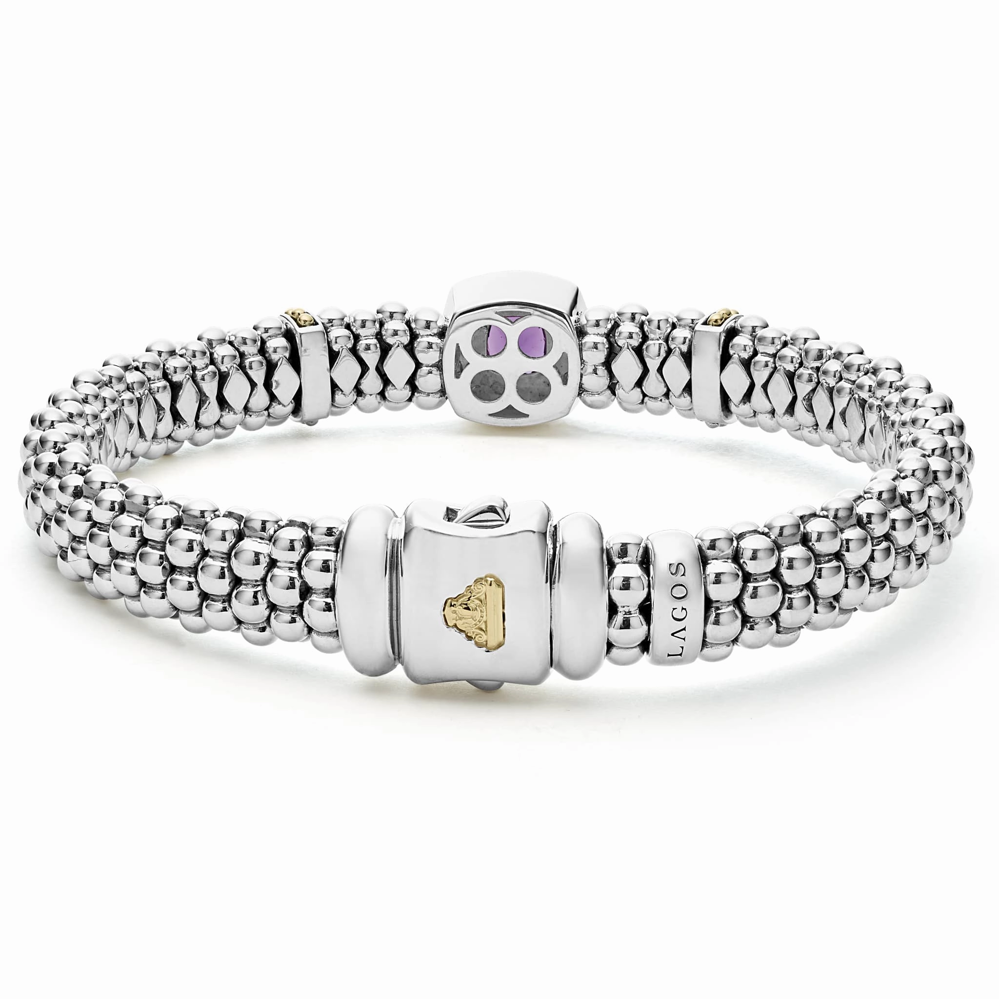 Rittenhouse Amethyst Caviar Bracelet | 9mm