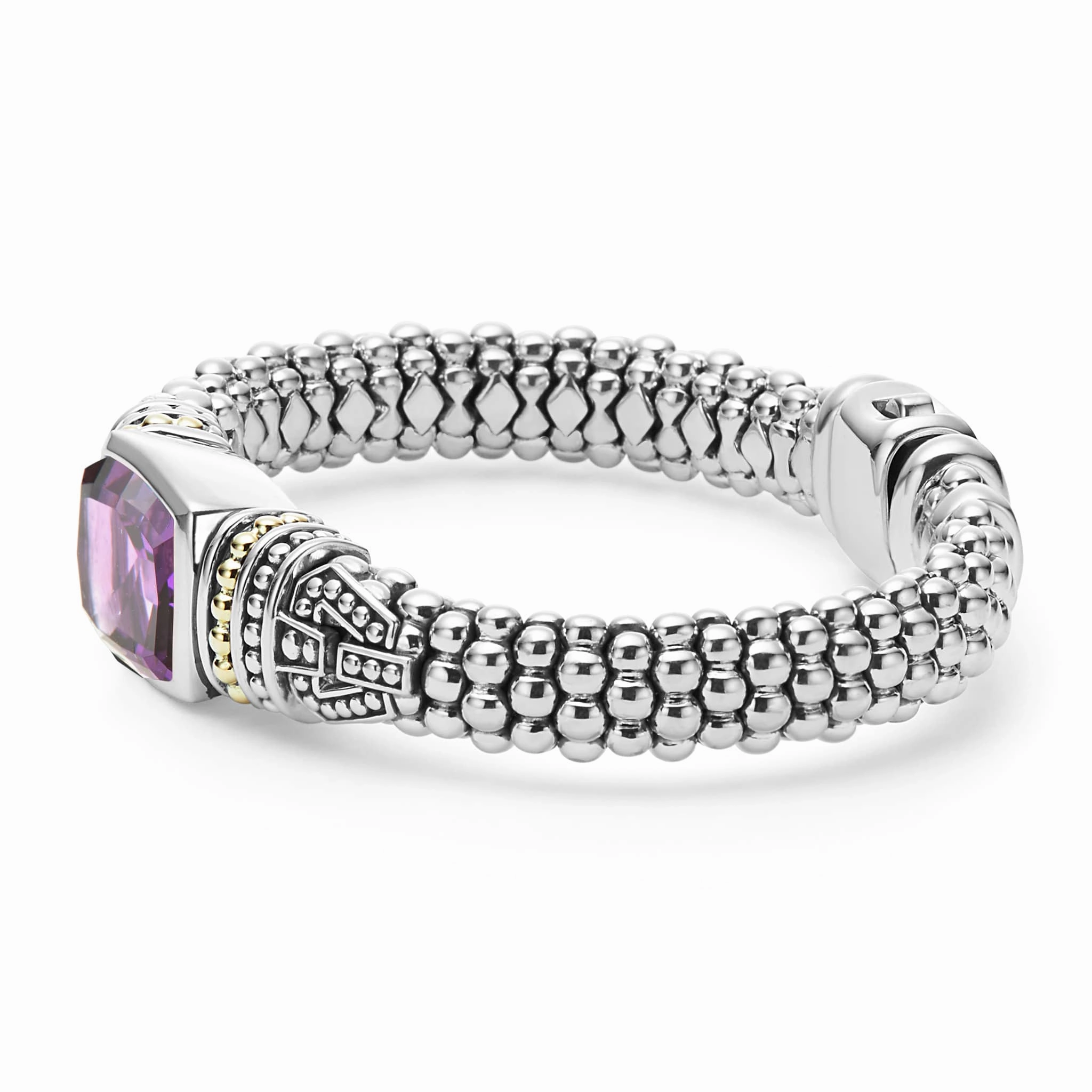 Rittenhouse Amethyst Caviar Bracelet | 9mm