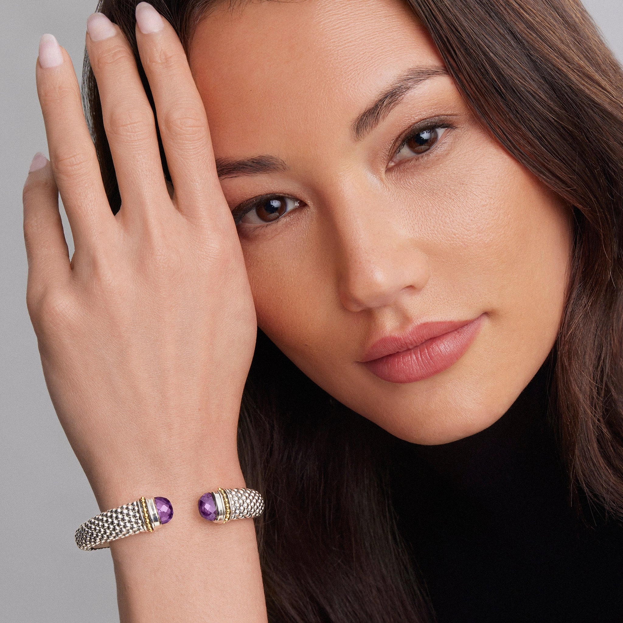 Rittenhouse Amethyst Cuff Bracelet | 12mm