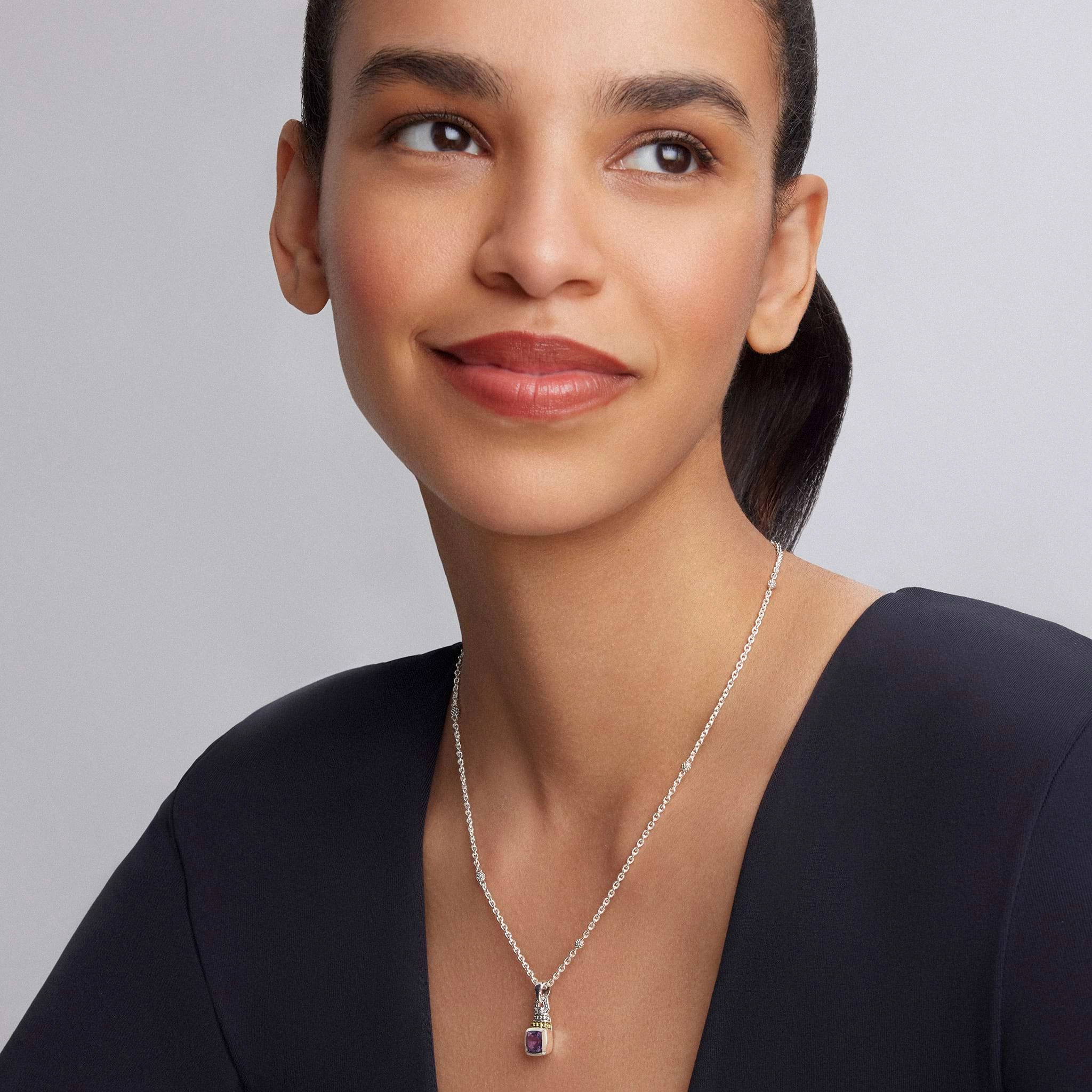 Rittenhouse Amethyst Pendant Necklace