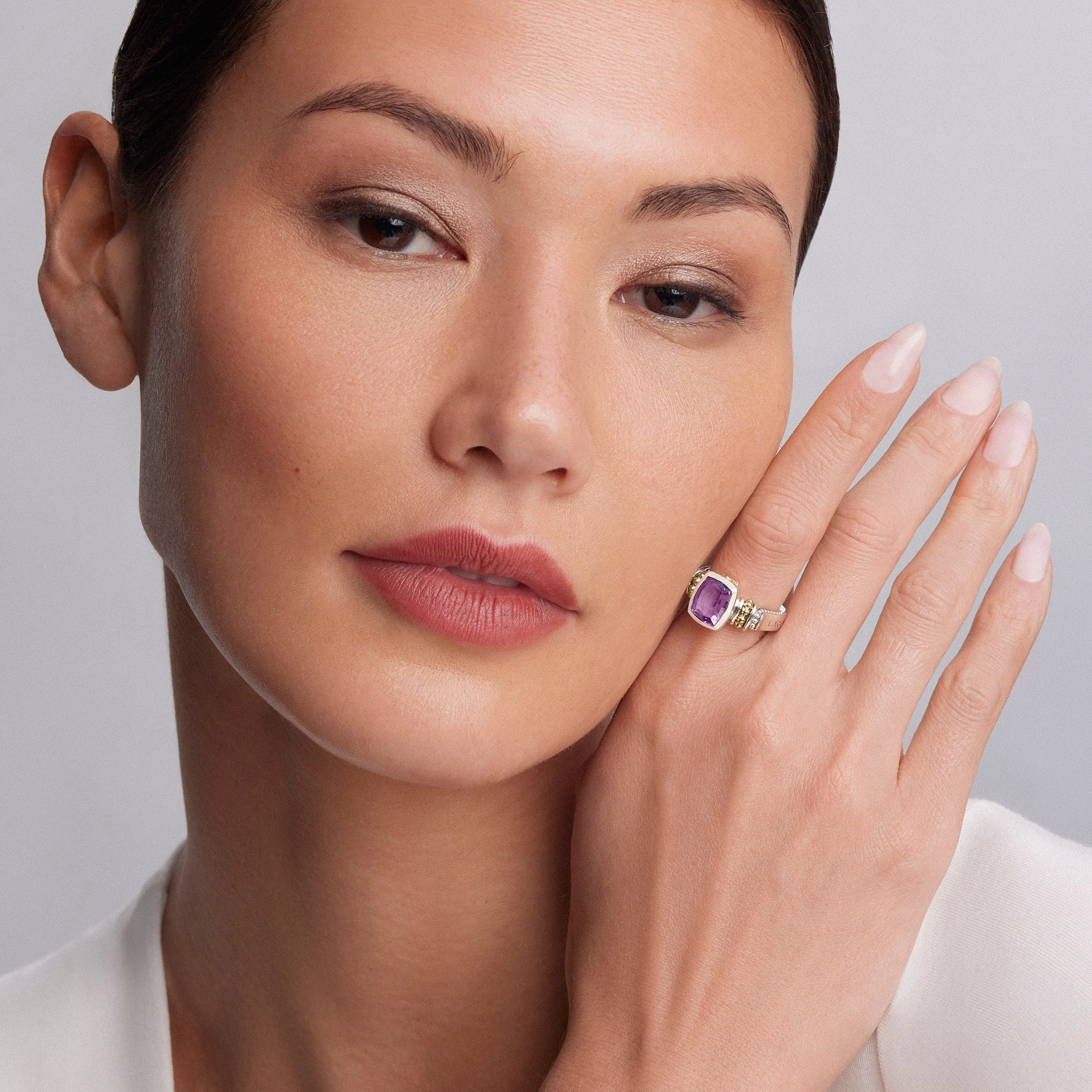 Rittenhouse Bezel-Set Amethyst Ring
