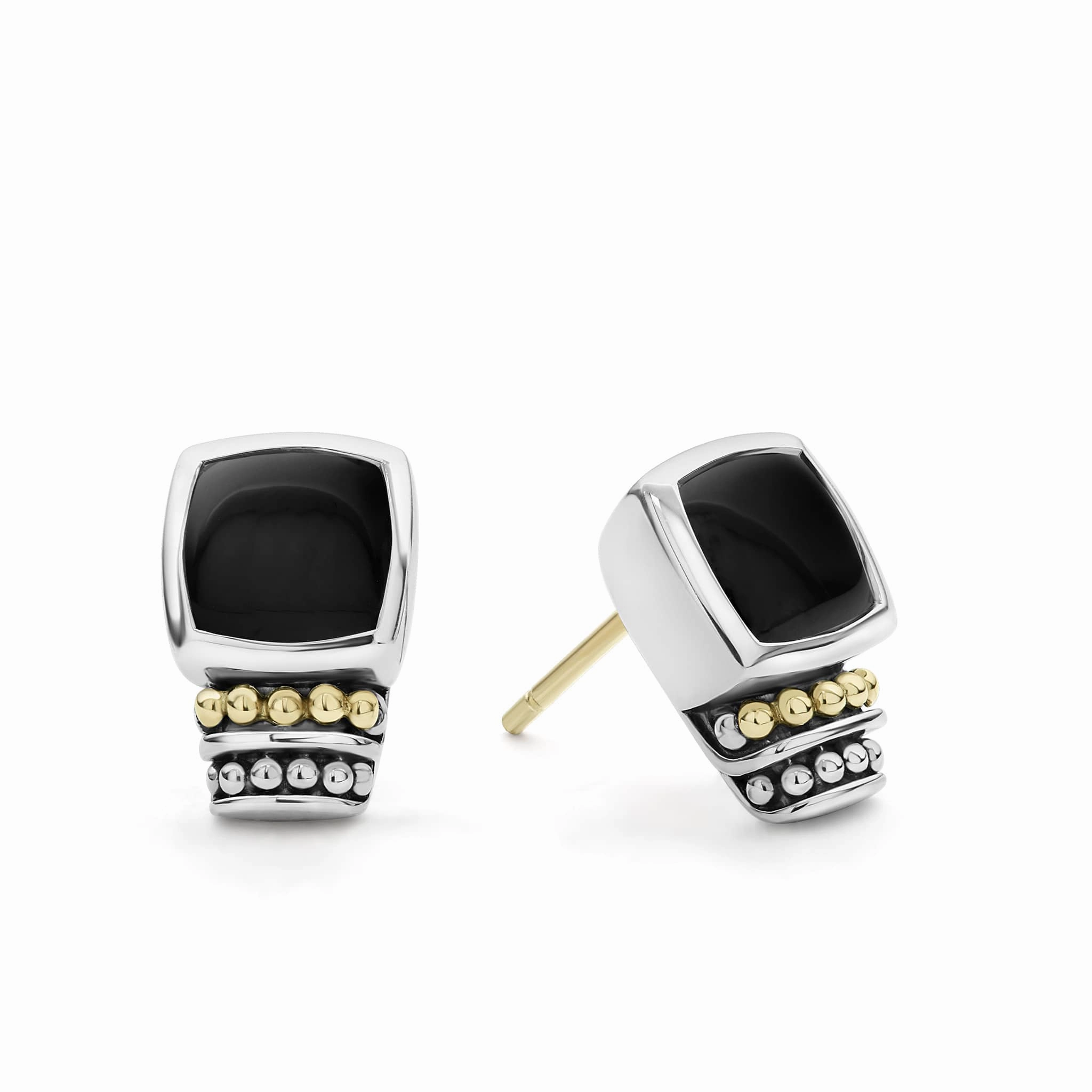 Rittenhouse Bezel-Set Onyx Stud Earrings