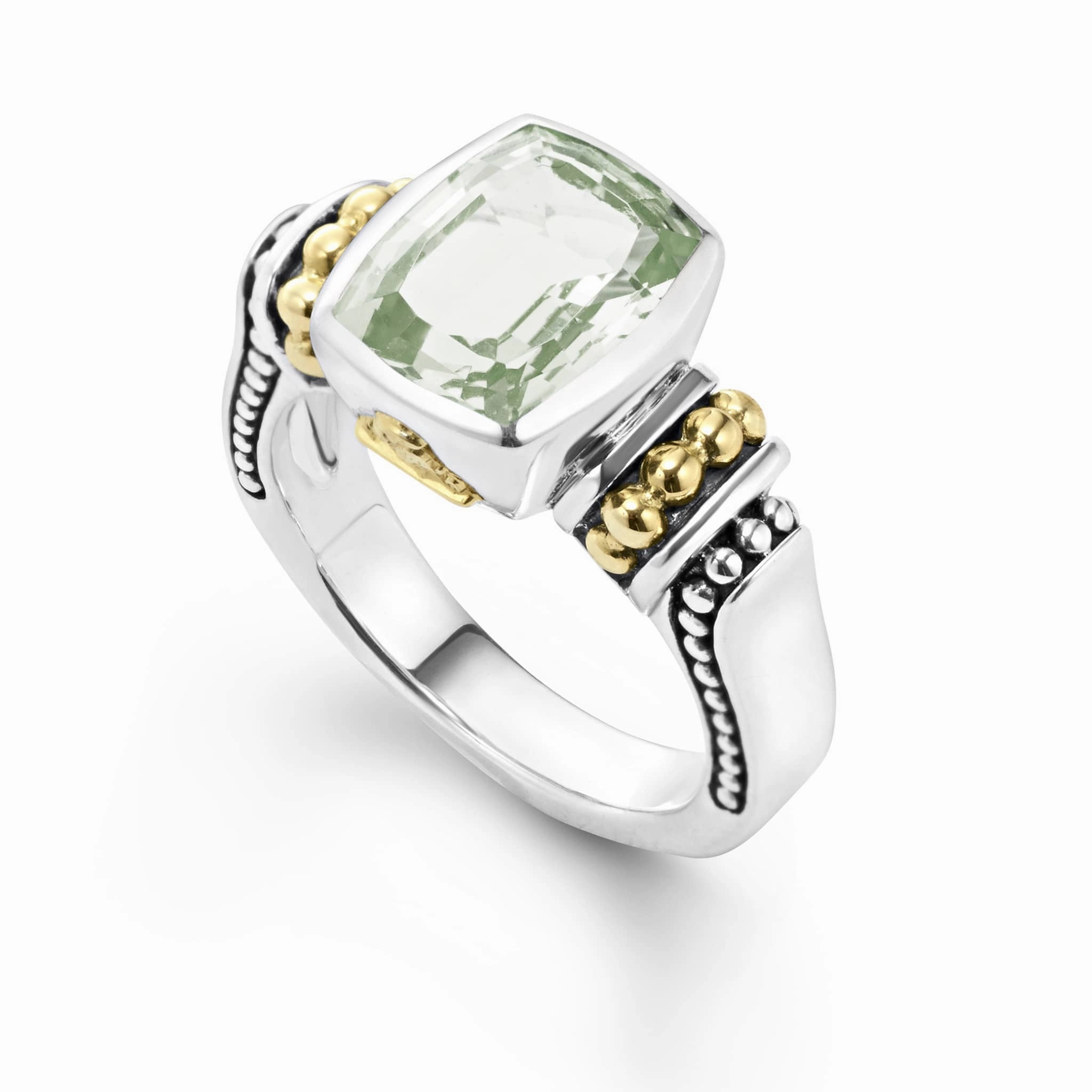 Rittenhouse Bezel-Set Prasiolite Ring