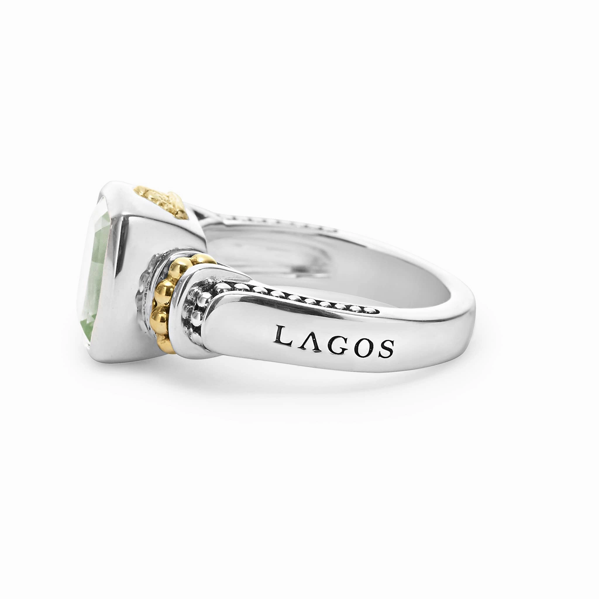 Rittenhouse Bezel-Set Prasiolite Ring