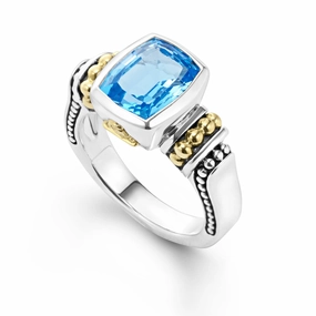 Rittenhouse Bezel-Set Swiss Blue Topaz Ring