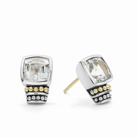 Rittenhouse Bezel-Set White Topaz Stud Earrings
