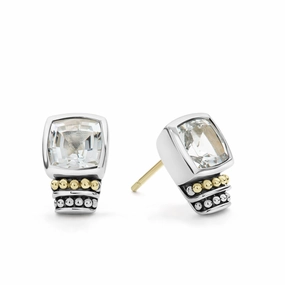 Rittenhouse Bezel-Set White Topaz Stud Earrings