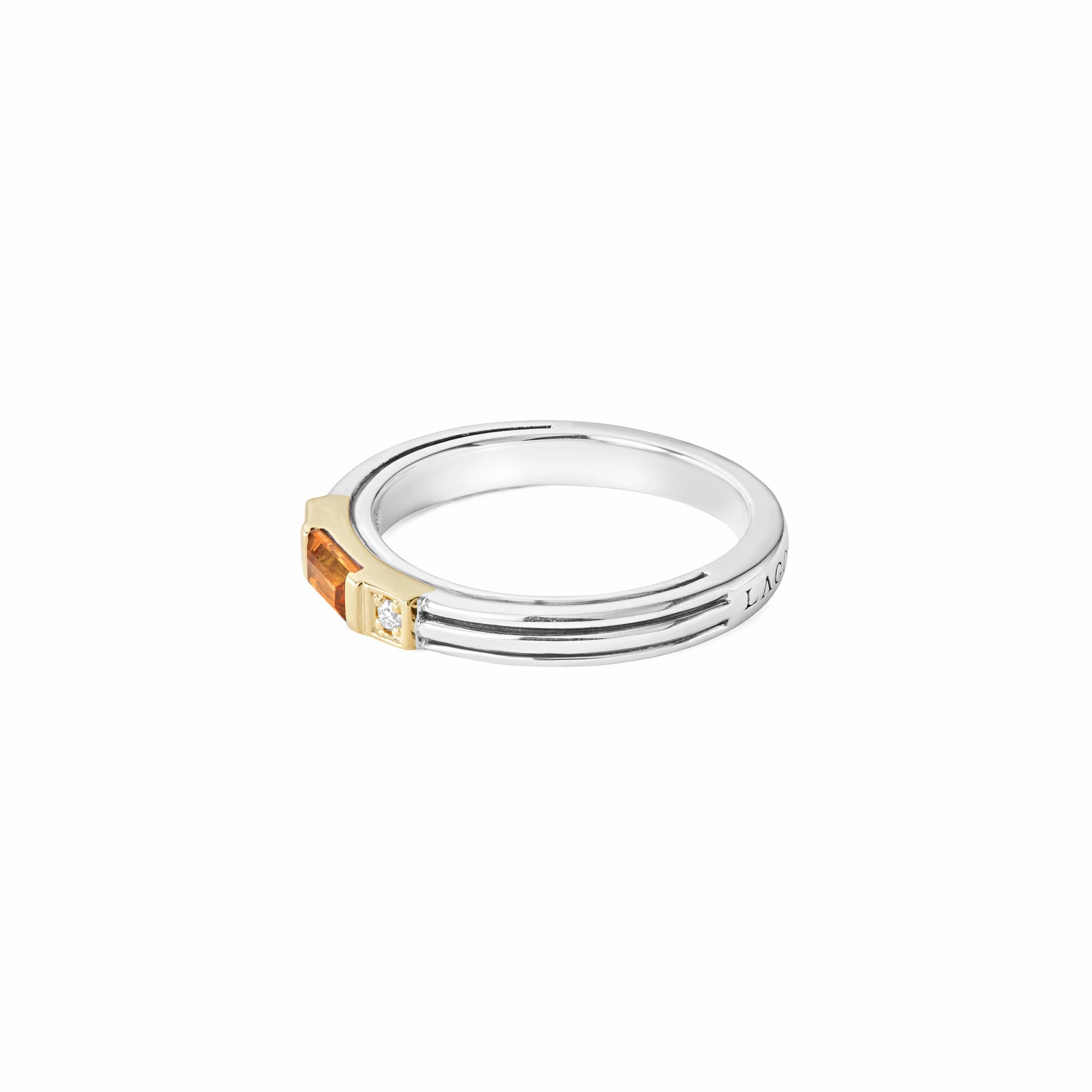 Rittenhouse Citrine and Diamond Stacking Ring