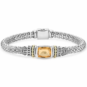 Rittenhouse Citrine Caviar Bracelet | 6mm