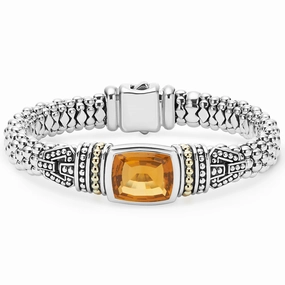 Rittenhouse Citrine Caviar Bracelet | 9mm