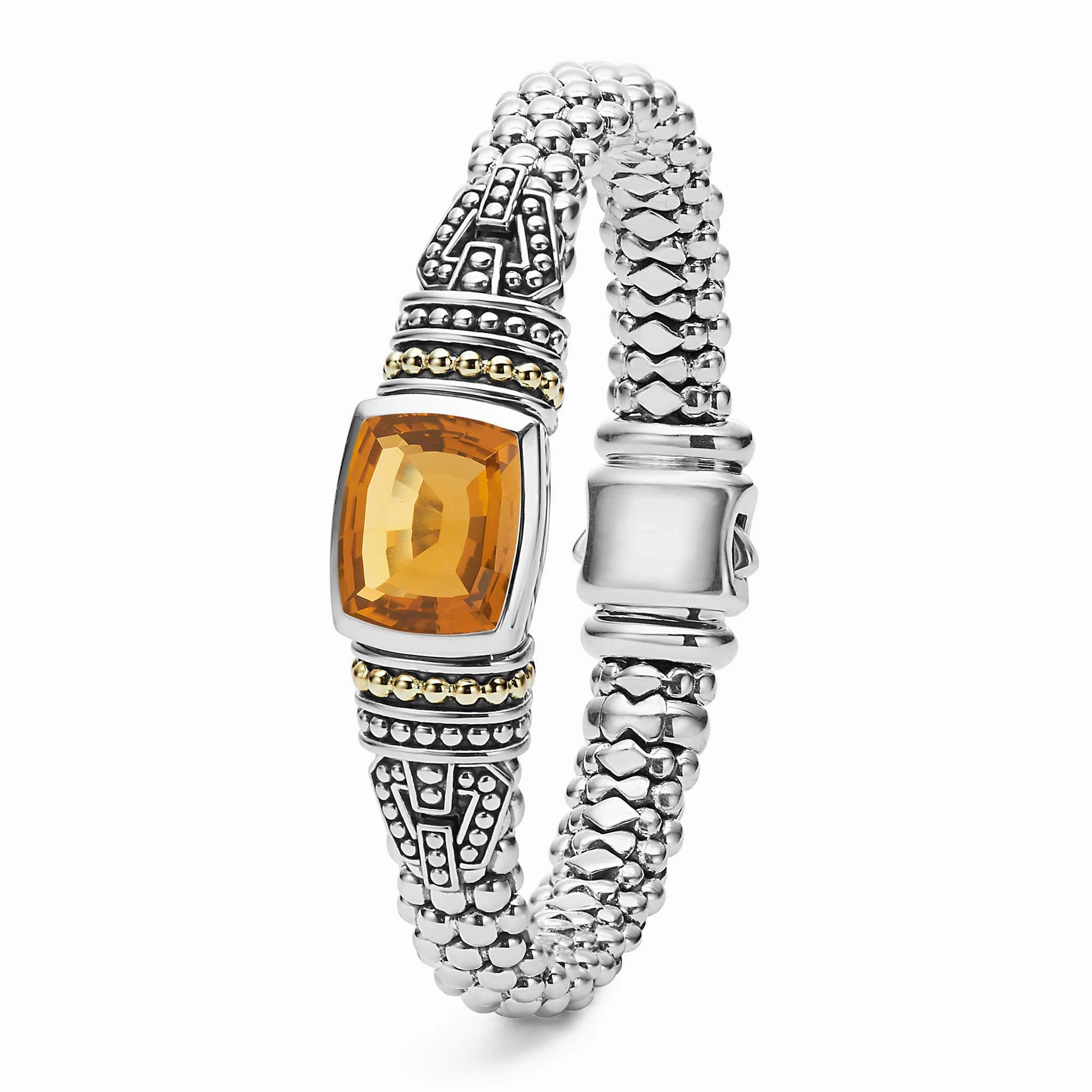 Rittenhouse Citrine Caviar Bracelet | 9mm