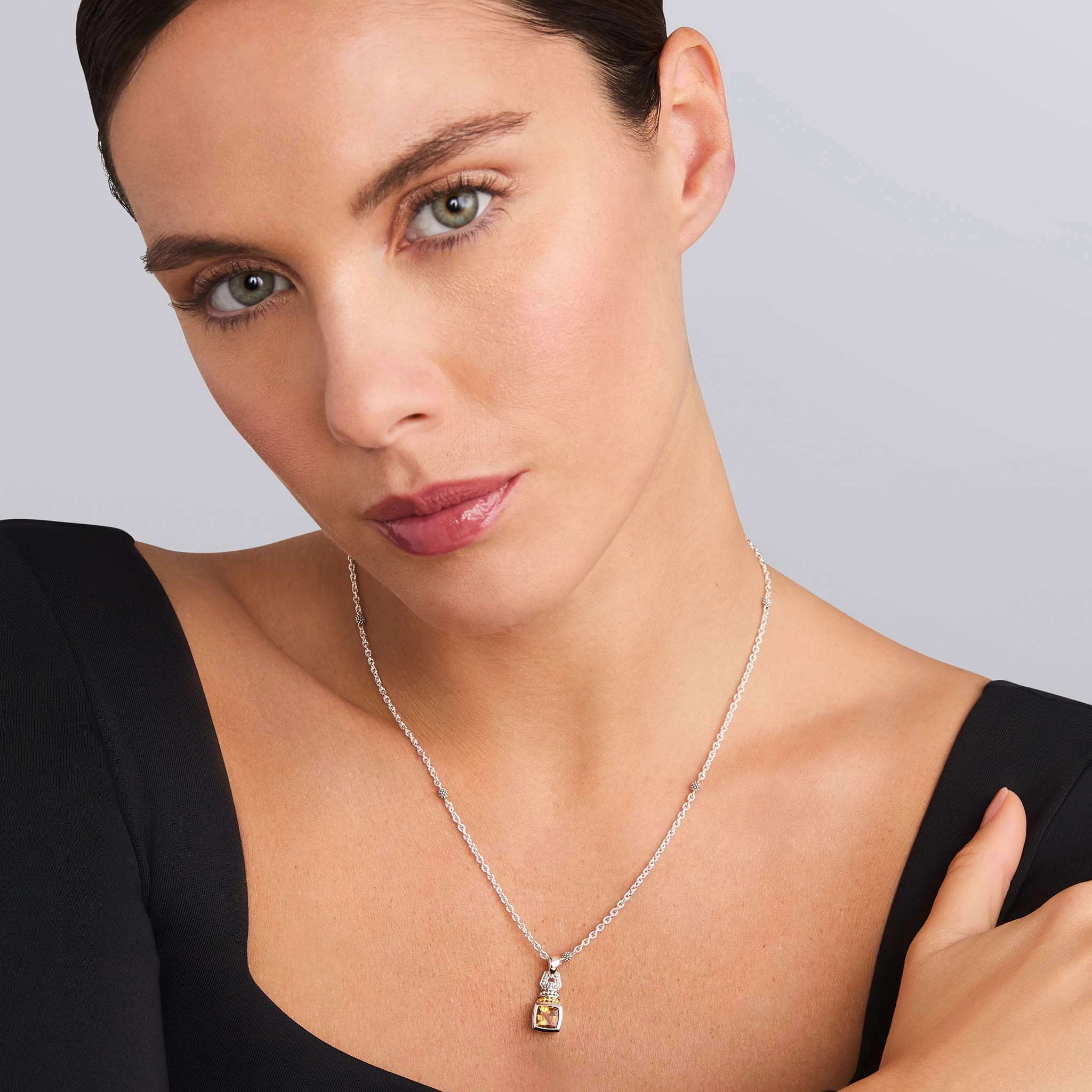 Rittenhouse Citrine Pendant Necklace