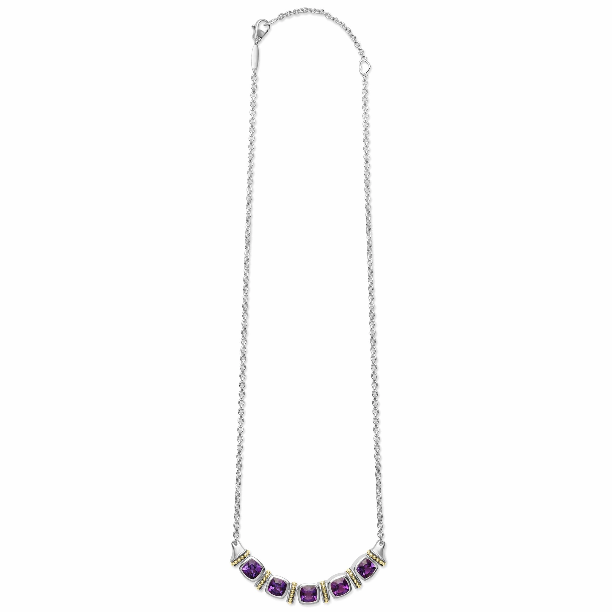 Rittenhouse Five Station Amethyst Necklace