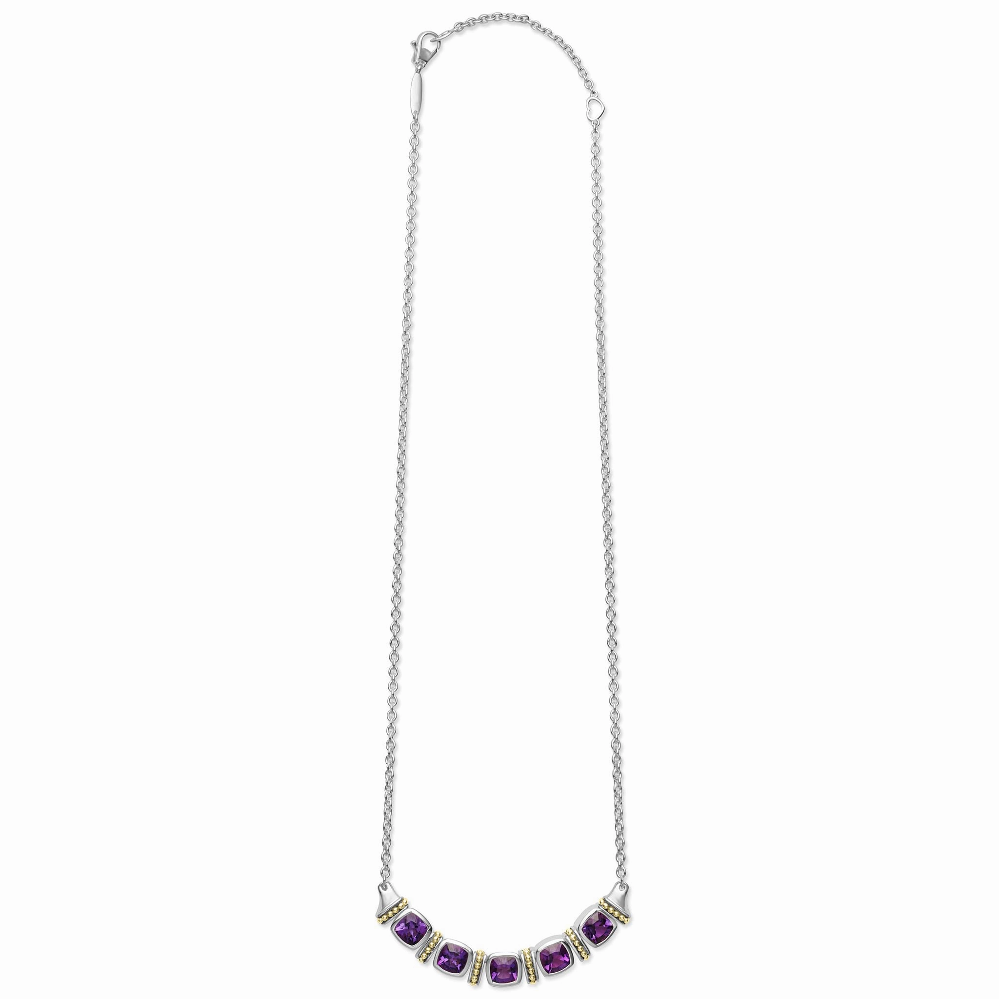 Rittenhouse Five Station Amethyst Necklace