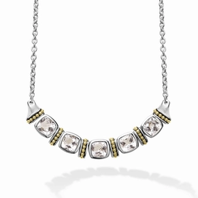 Rittenhouse Five Station White Topaz Necklace