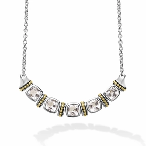 Rittenhouse Five Station White Topaz Necklace