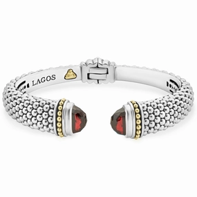 Rittenhouse Garnet Cuff Bracelet | 12mm