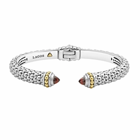 Rittenhouse Garnet Cuff Bracelet | 8mm