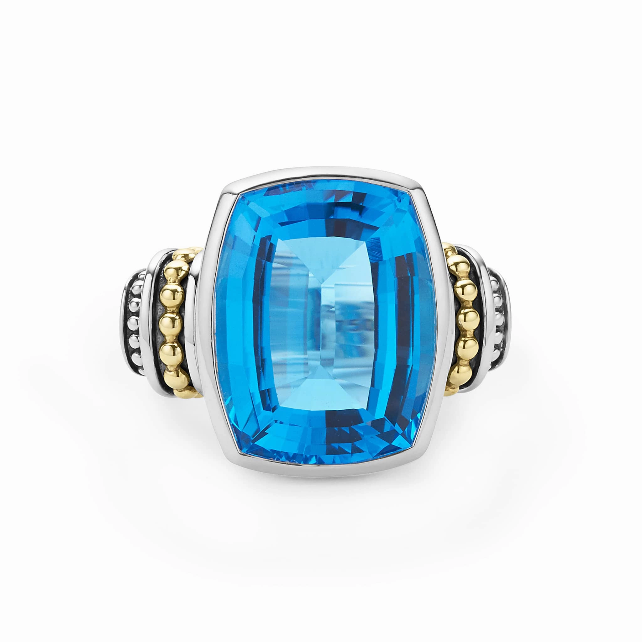 Rittenhouse Large Swiss Blue Topaz Statement Ring