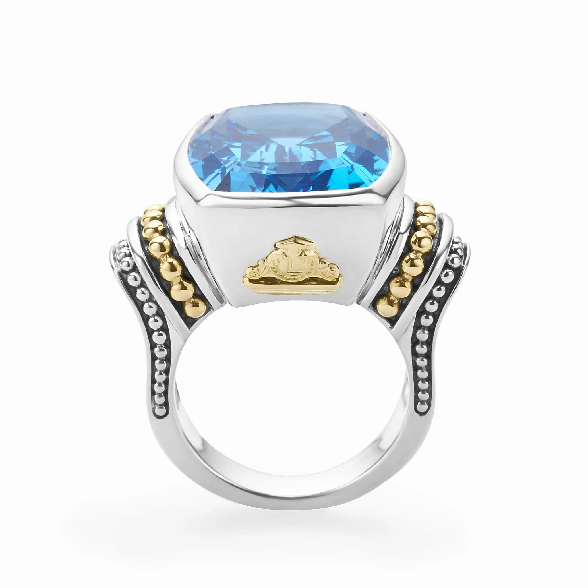 Rittenhouse Large Swiss Blue Topaz Statement Ring