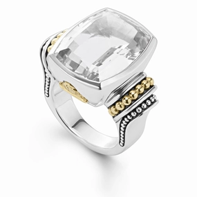 Rittenhouse Large White Topaz Statment Ring