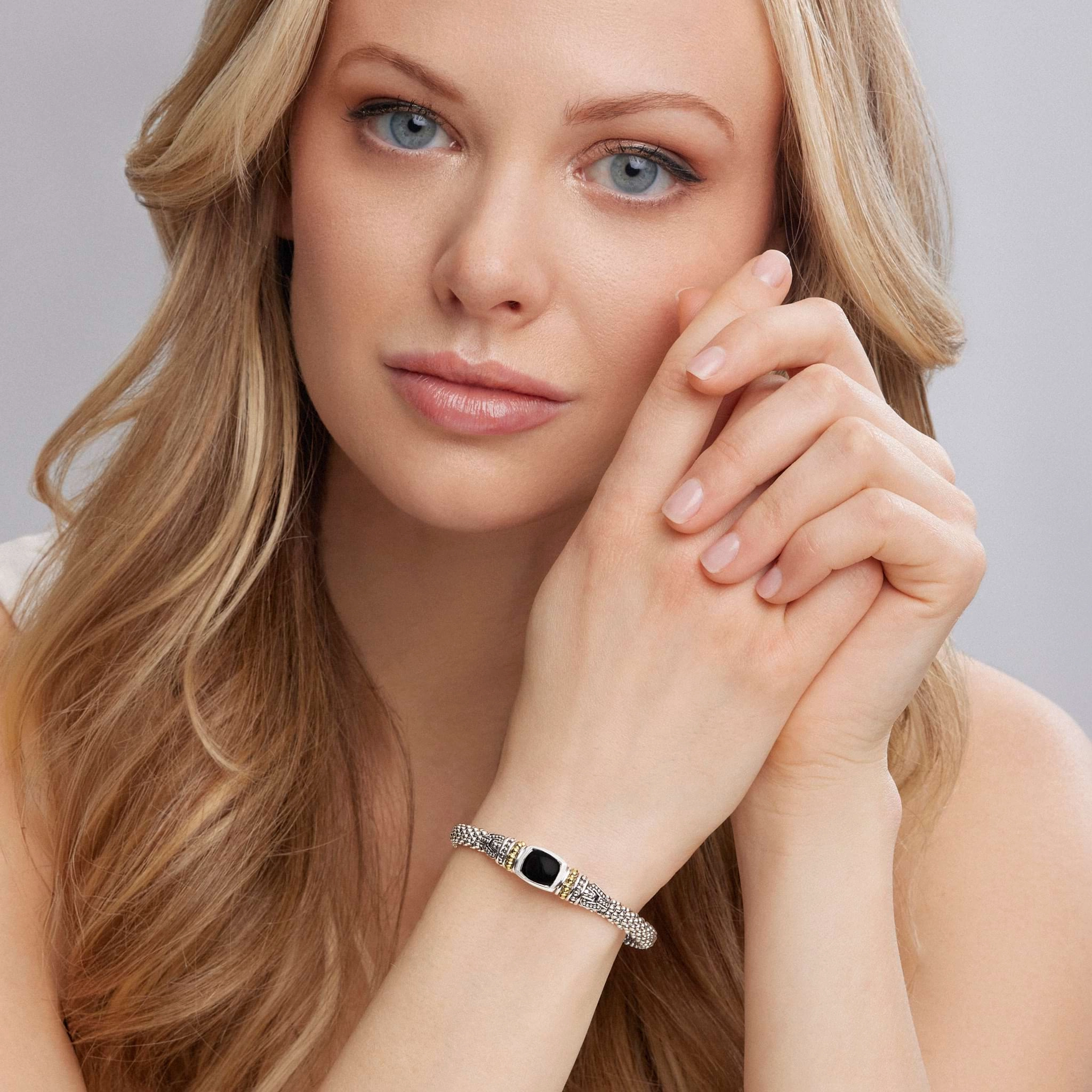 Rittenhouse Onyx Caviar Bracelet | 6mm