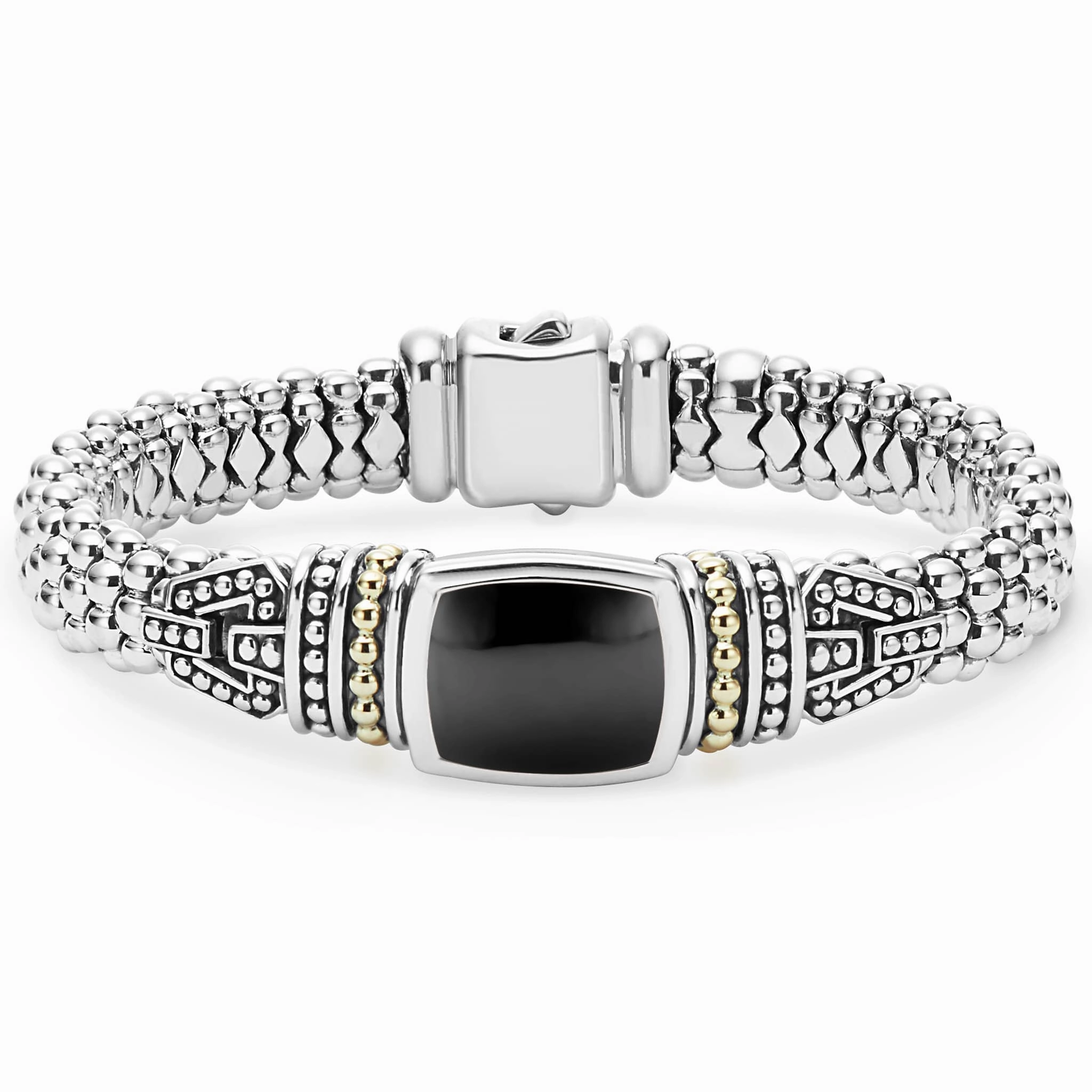 Rittenhouse Onyx Caviar Bracelet | 9mm