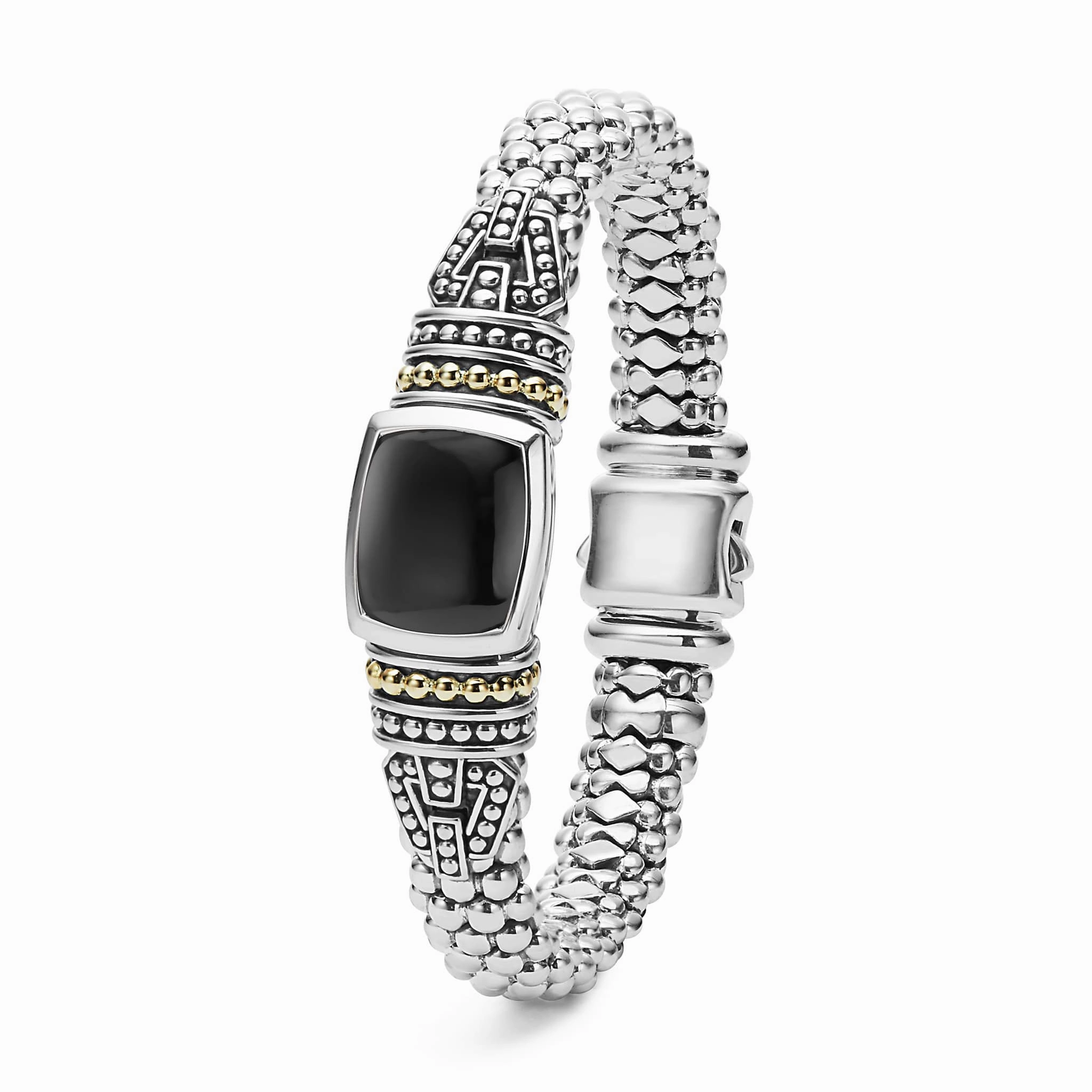 Rittenhouse Onyx Caviar Bracelet | 9mm