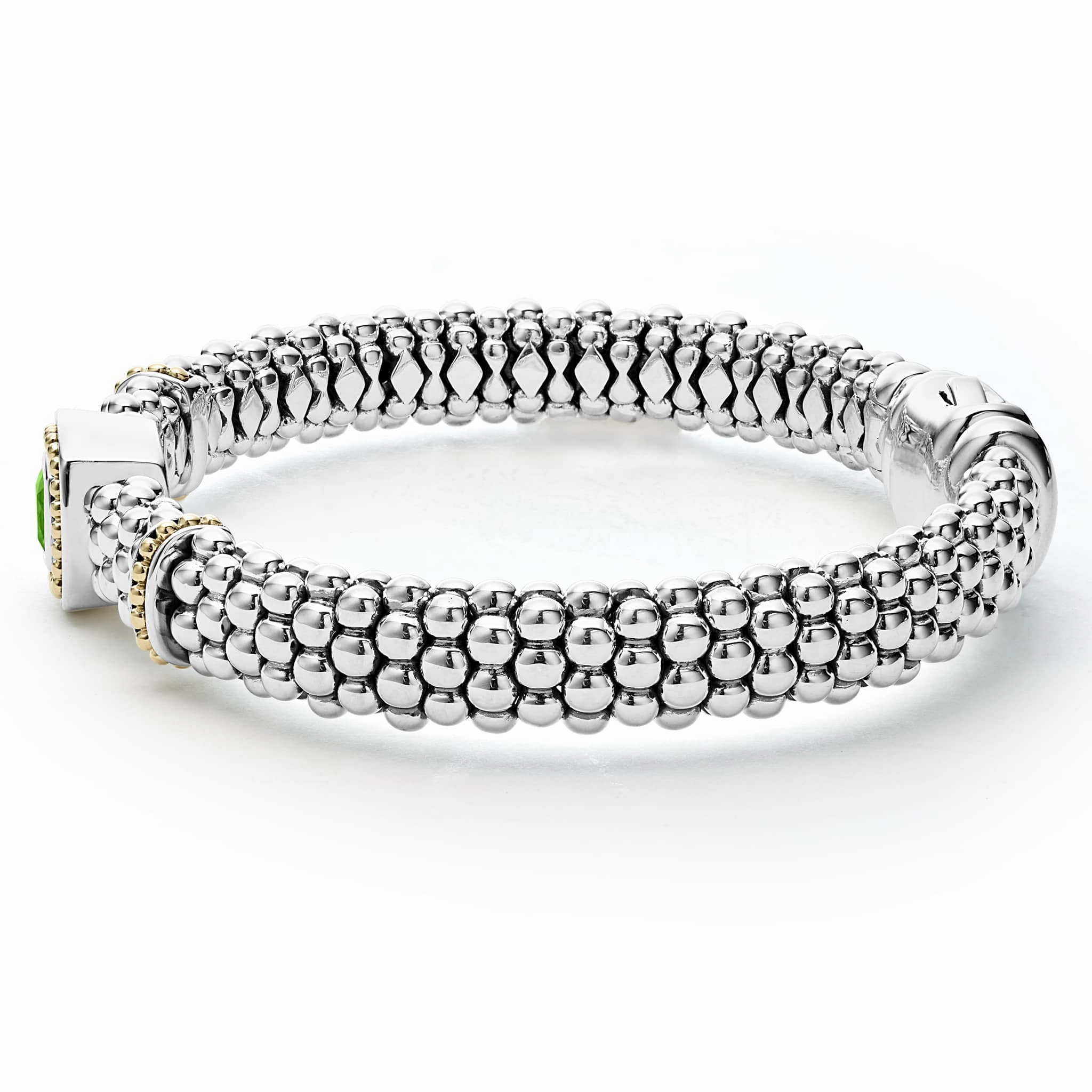 Rittenhouse Peridot Caviar Bracelet | 9mm