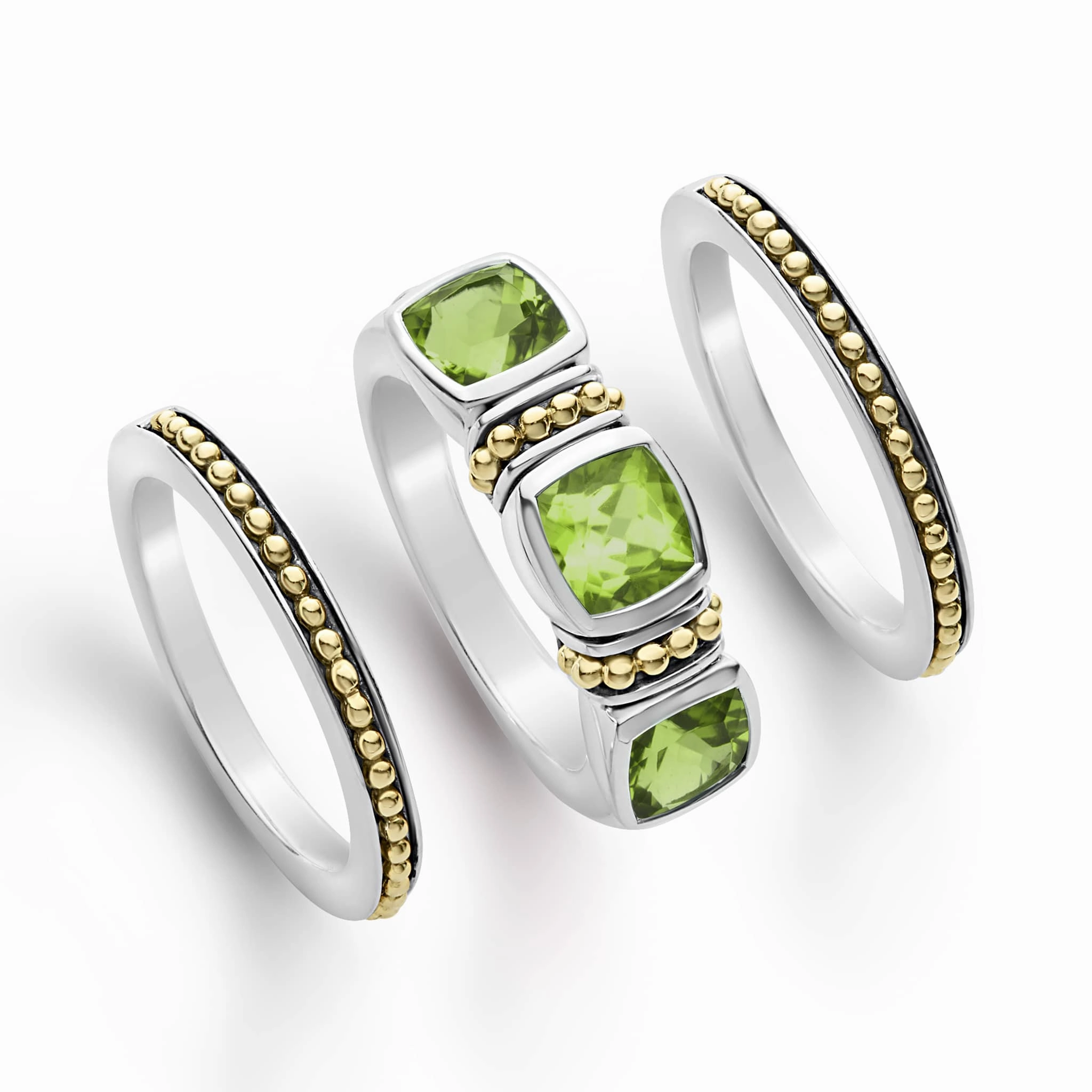 Rittenhouse Peridot Stacking Rings