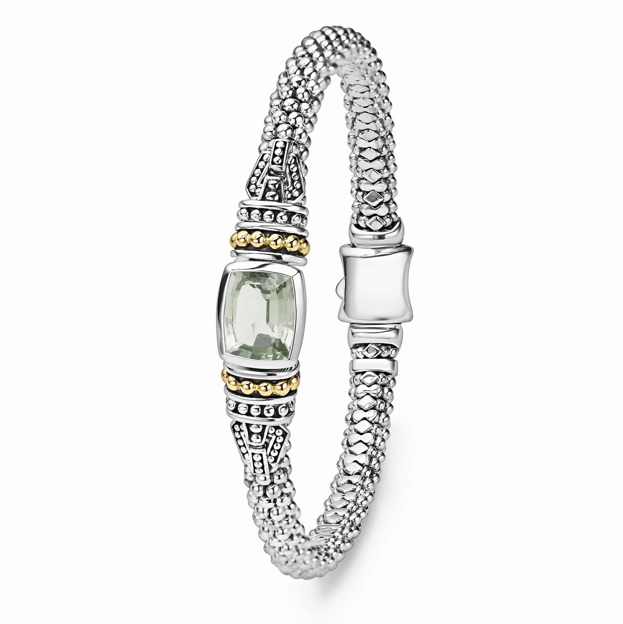 Rittenhouse Prasiolite Caviar Bracelet | 6mm