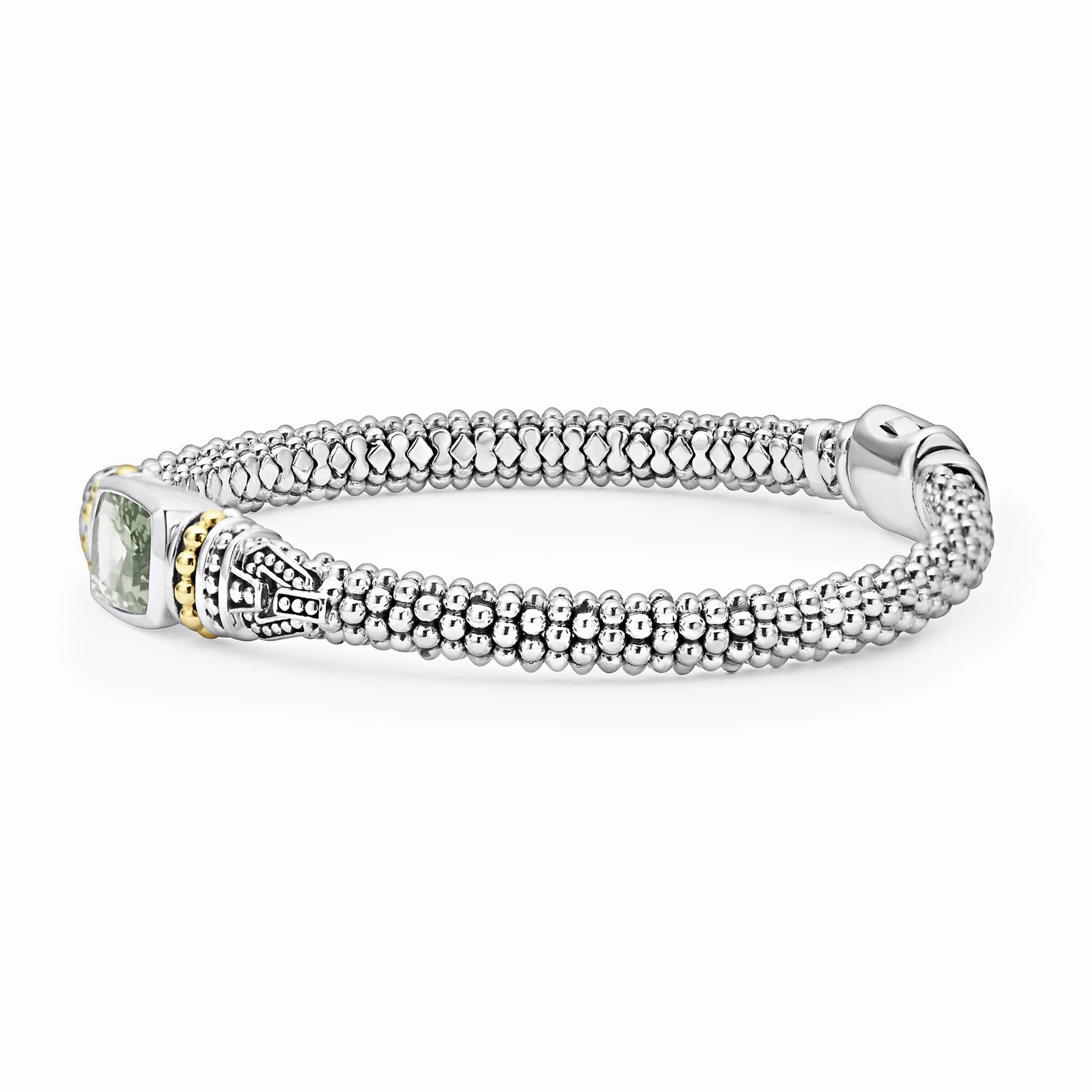 Rittenhouse Prasiolite Caviar Bracelet | 6mm