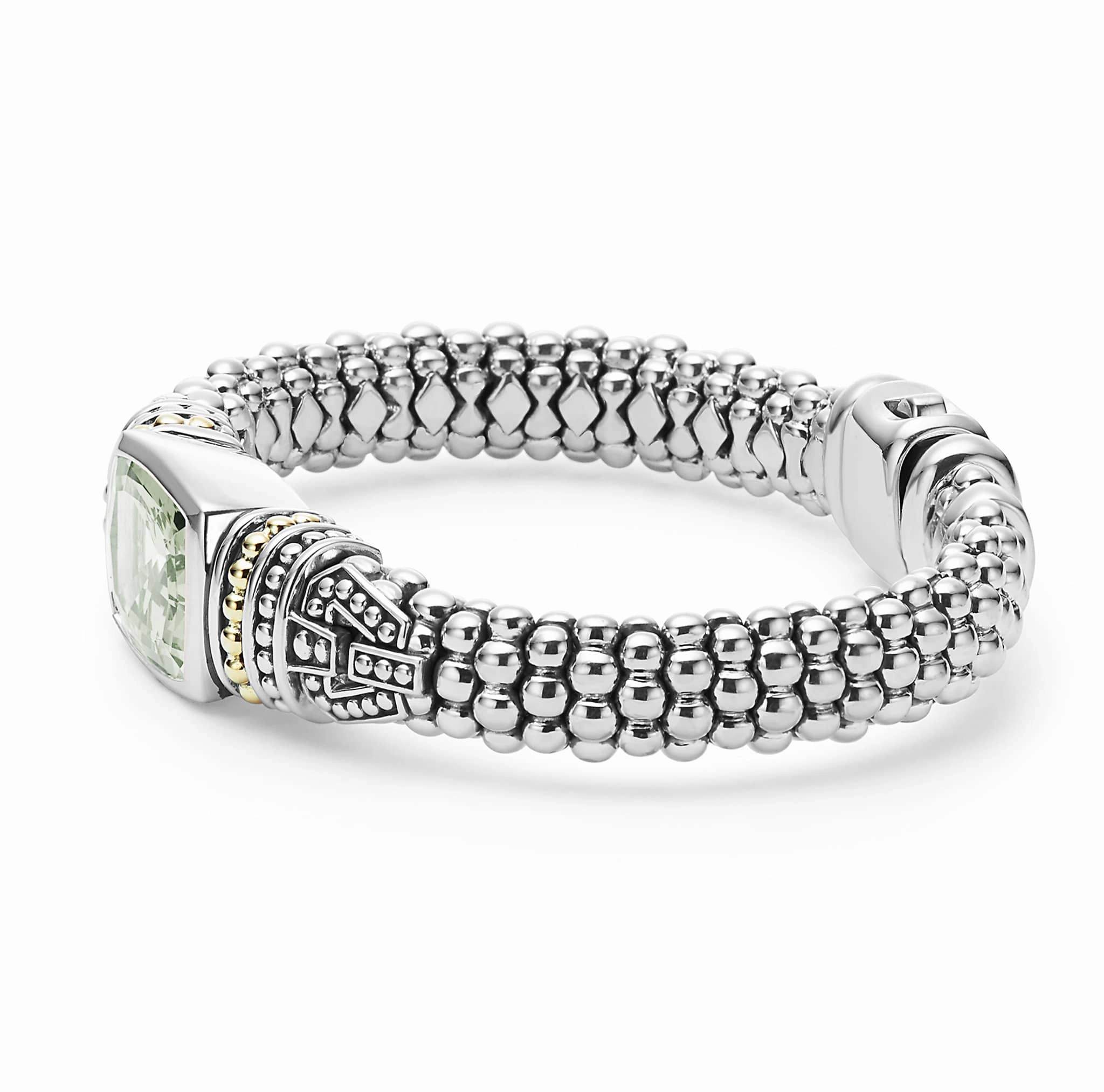 Rittenhouse Prasiolite Caviar Bracelet | 9mm