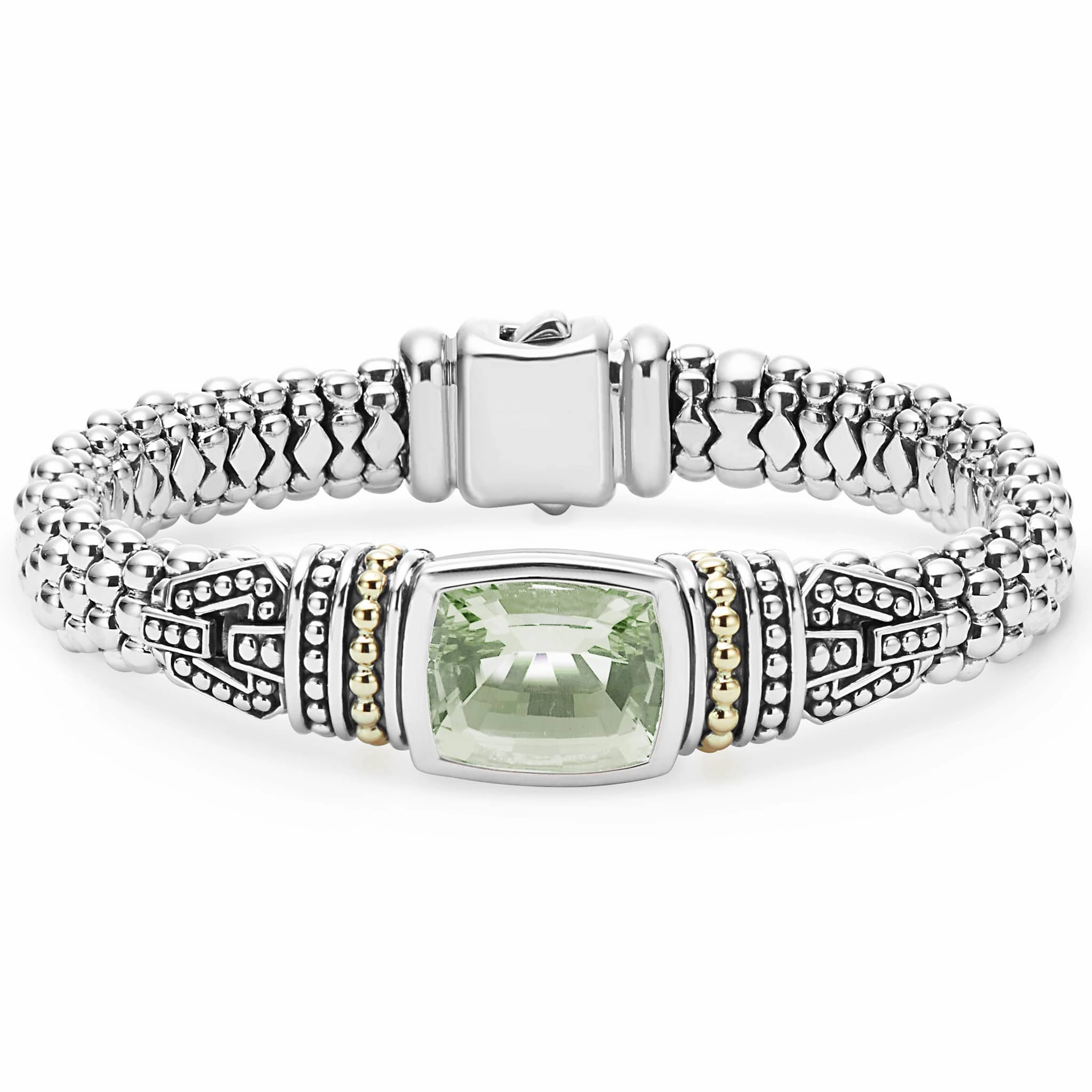 Rittenhouse Prasiolite Caviar Bracelet | 9mm