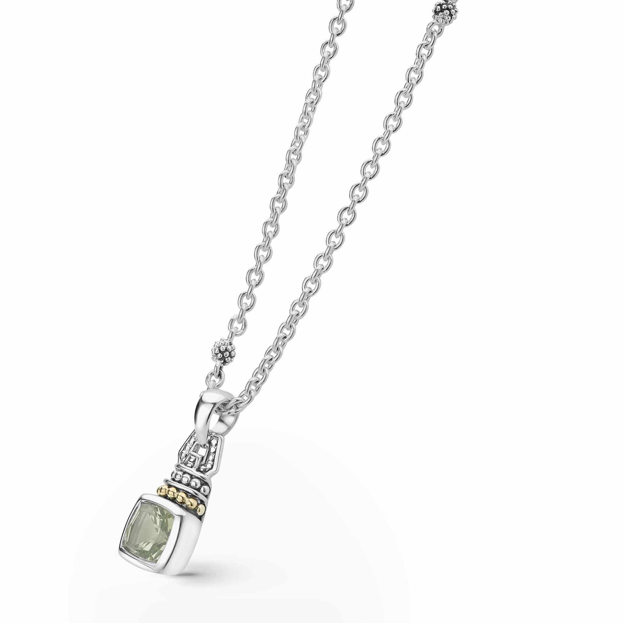 Rittenhouse Prasiolite Pendant Necklace