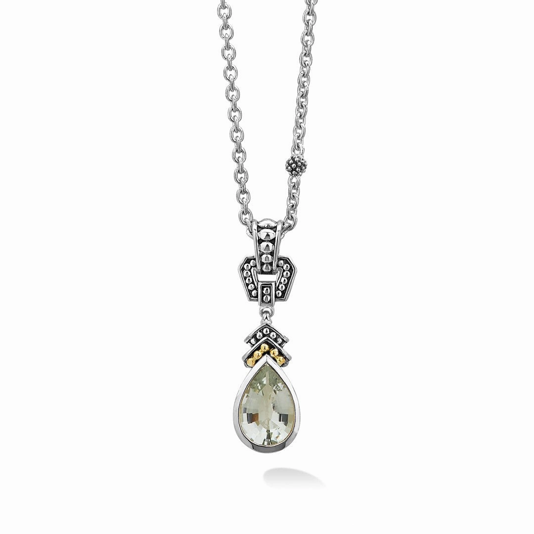 Rittenhouse Prasiolite Pendant Necklace