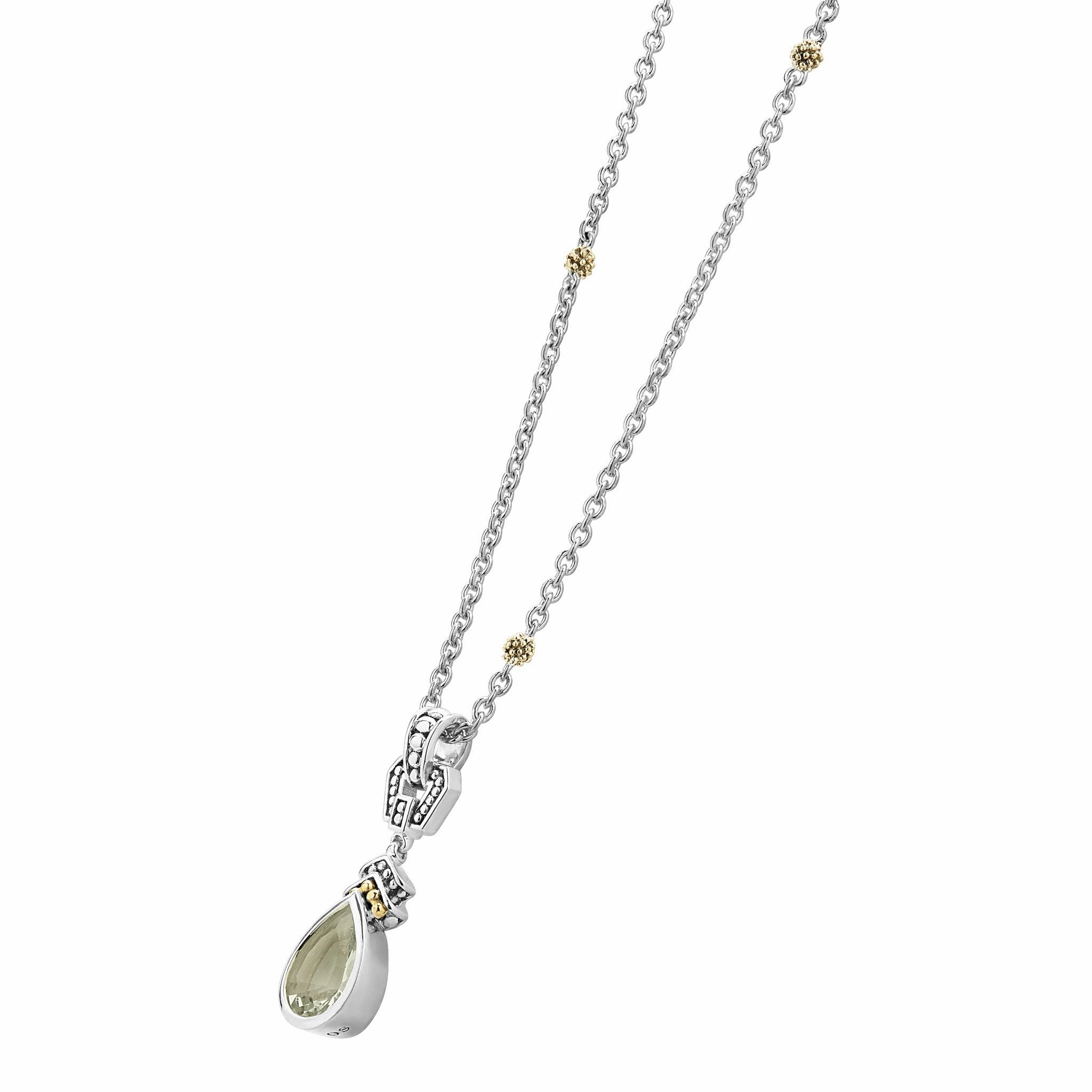 Rittenhouse Prasiolite Pendant Necklace