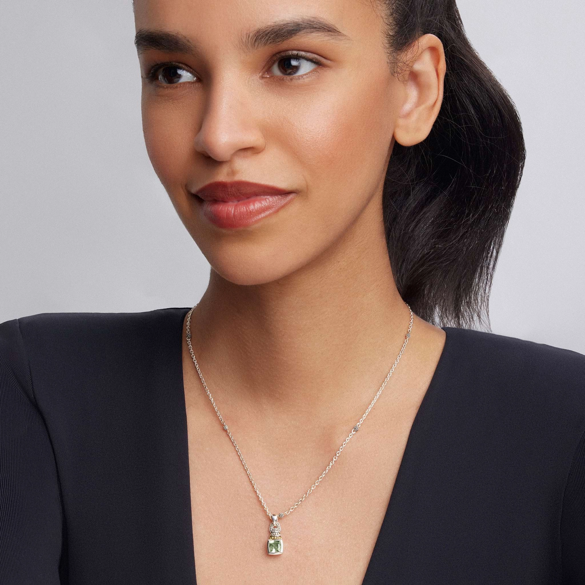 Rittenhouse Prasiolite Pendant Necklace