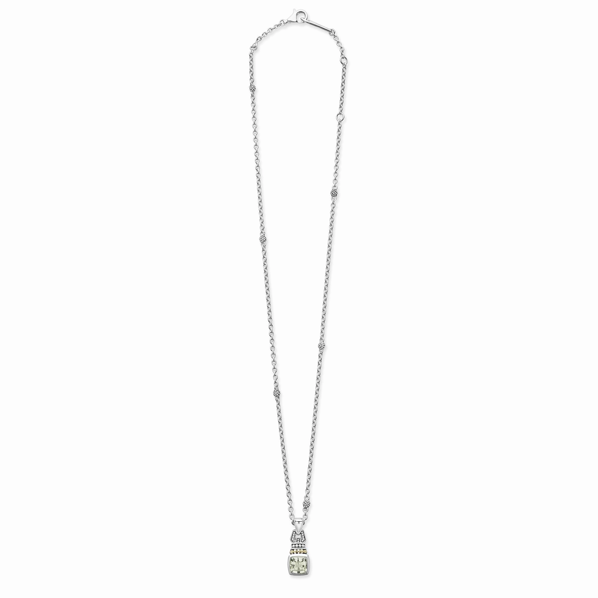 Rittenhouse Prasiolite Pendant Necklace