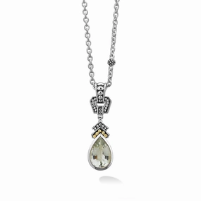 Rittenhouse Prasiolite Pendant Necklace