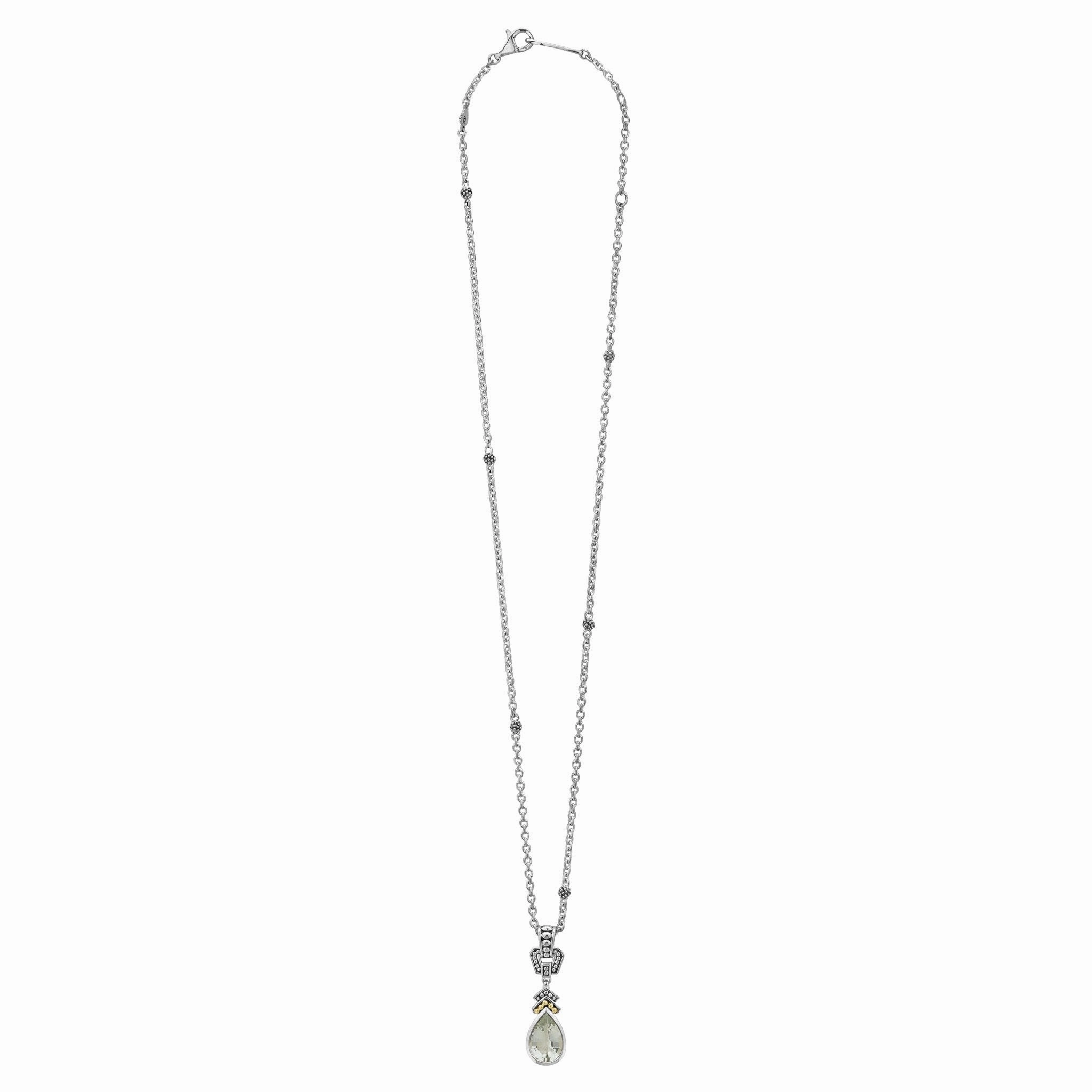 Rittenhouse Prasiolite Pendant Necklace