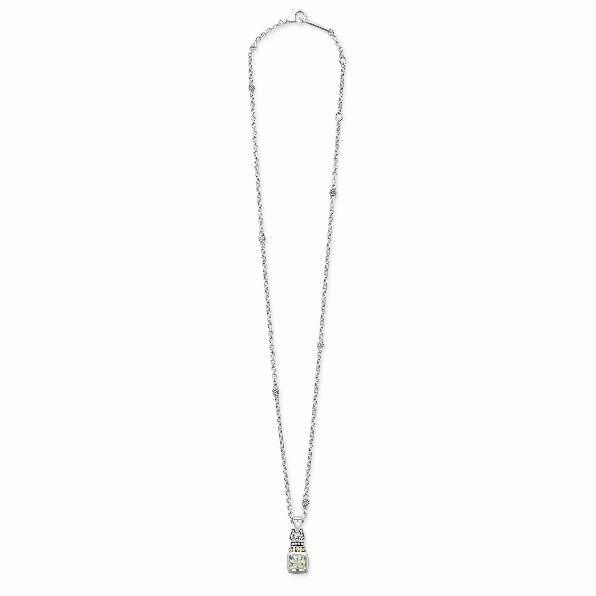 Rittenhouse Prasiolite Pendant Necklace