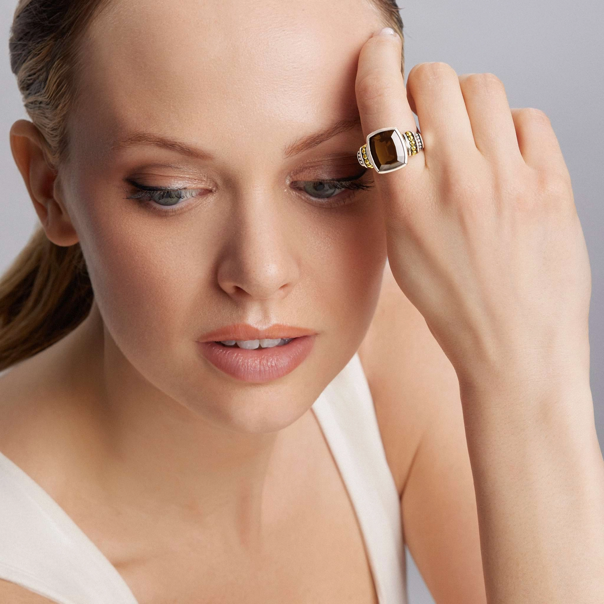 Rittenhouse Small Smokey Quartz Statement Ring