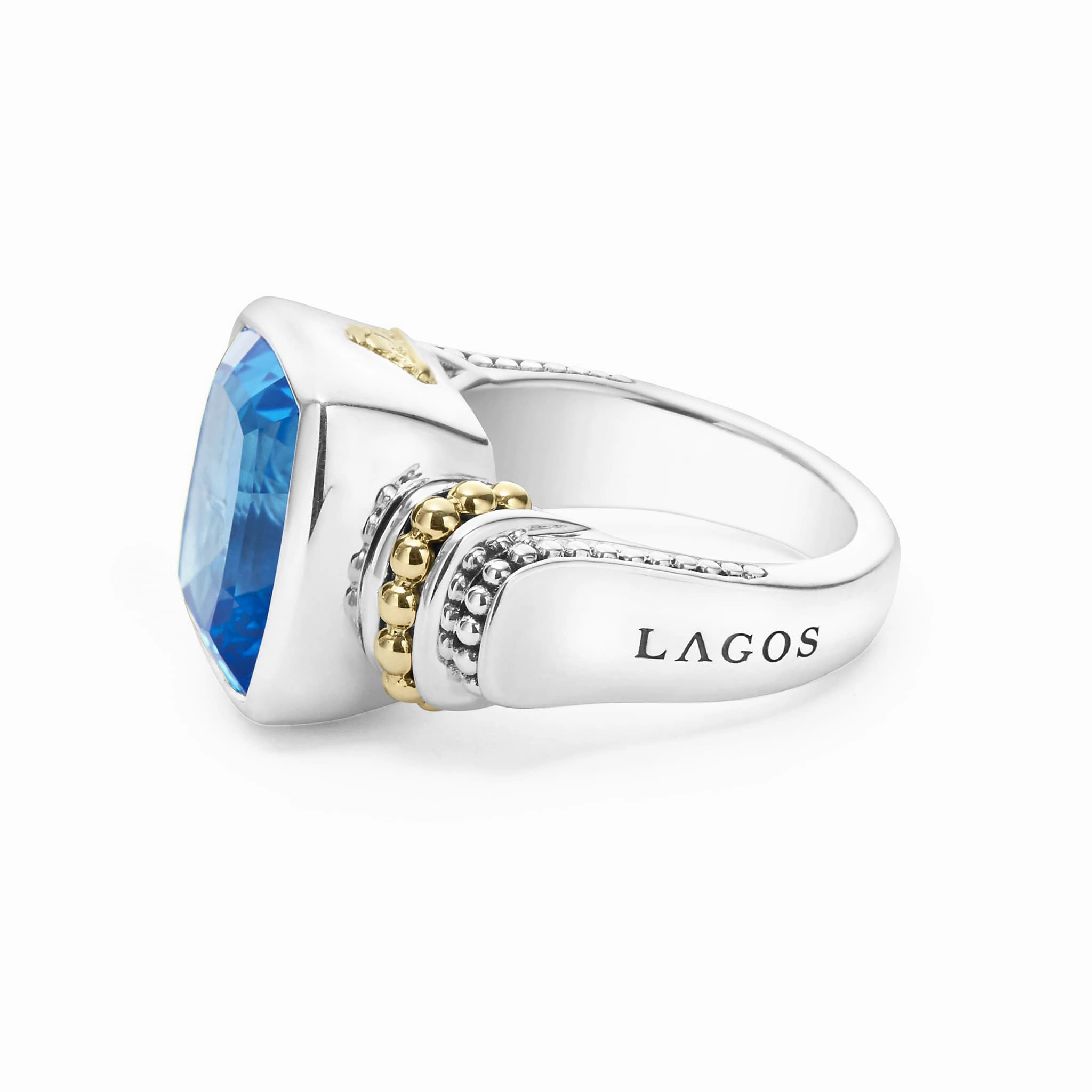Rittenhouse Small Swiss Blue Topaz Statement Ring