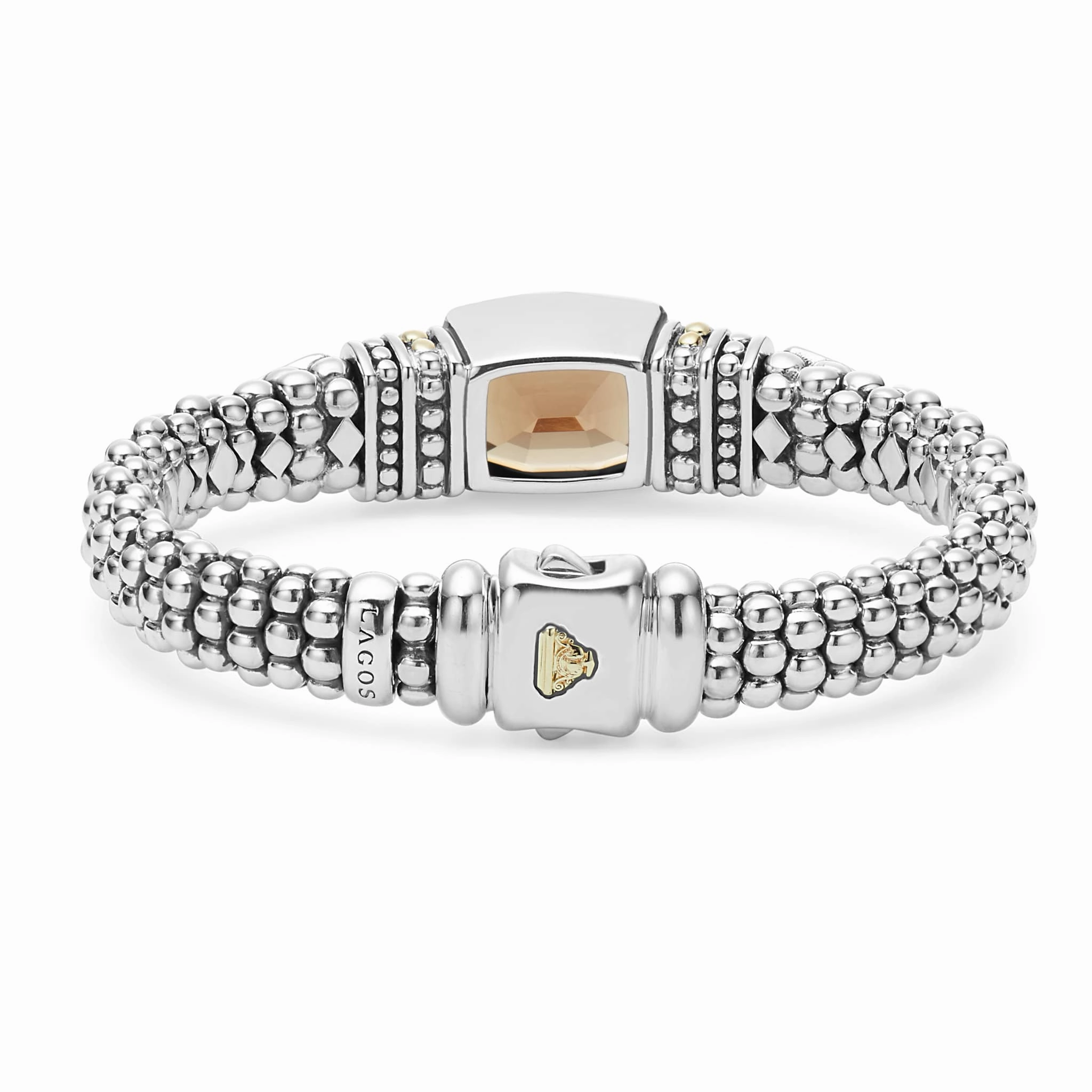 Rittenhouse Smokey Quartz Caviar Bracelet | 9mm