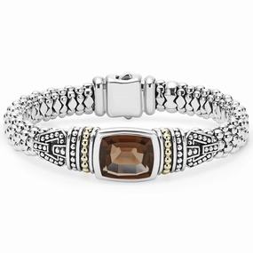 Rittenhouse Smokey Quartz Caviar Bracelet | 9mm