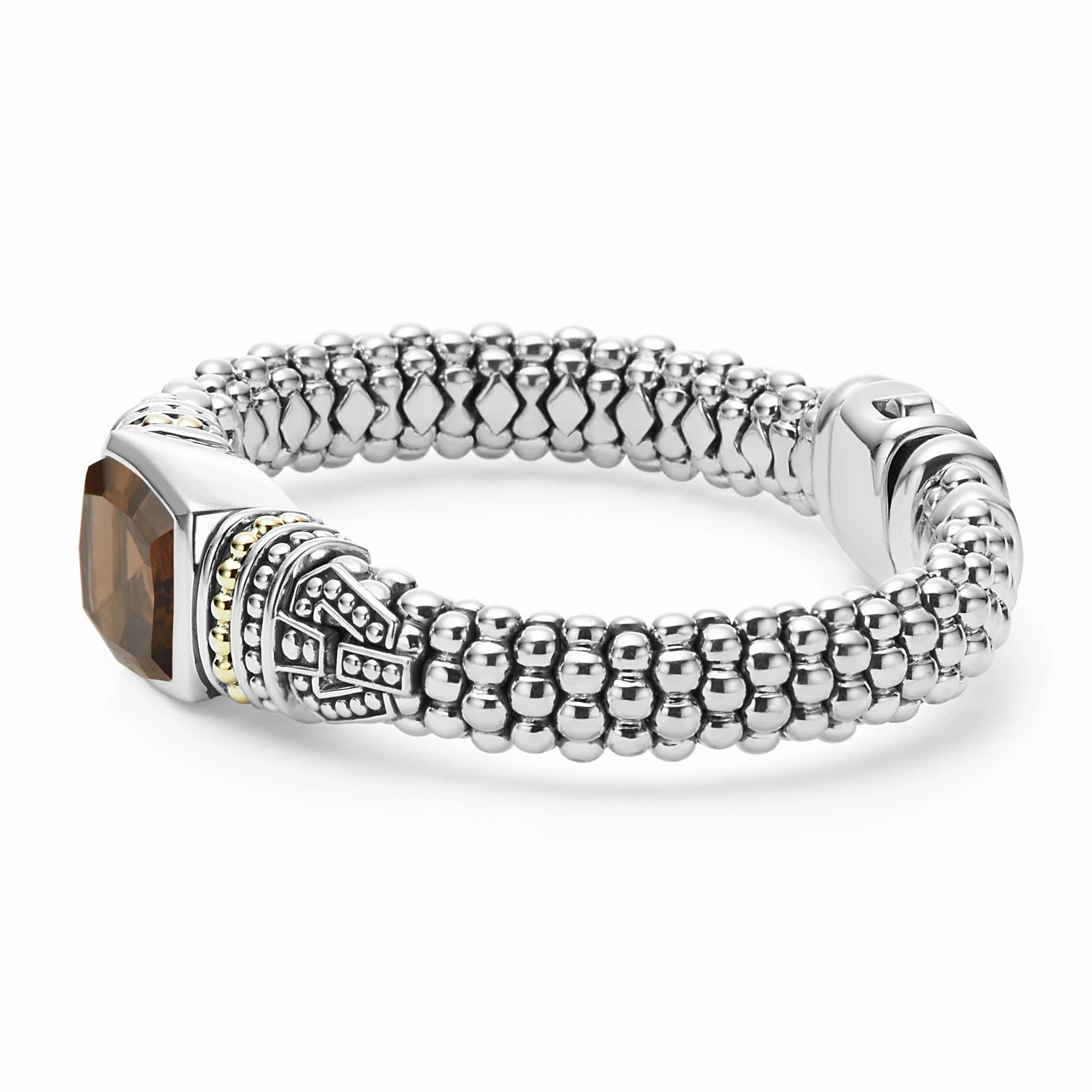 Rittenhouse Smokey Quartz Caviar Bracelet | 9mm