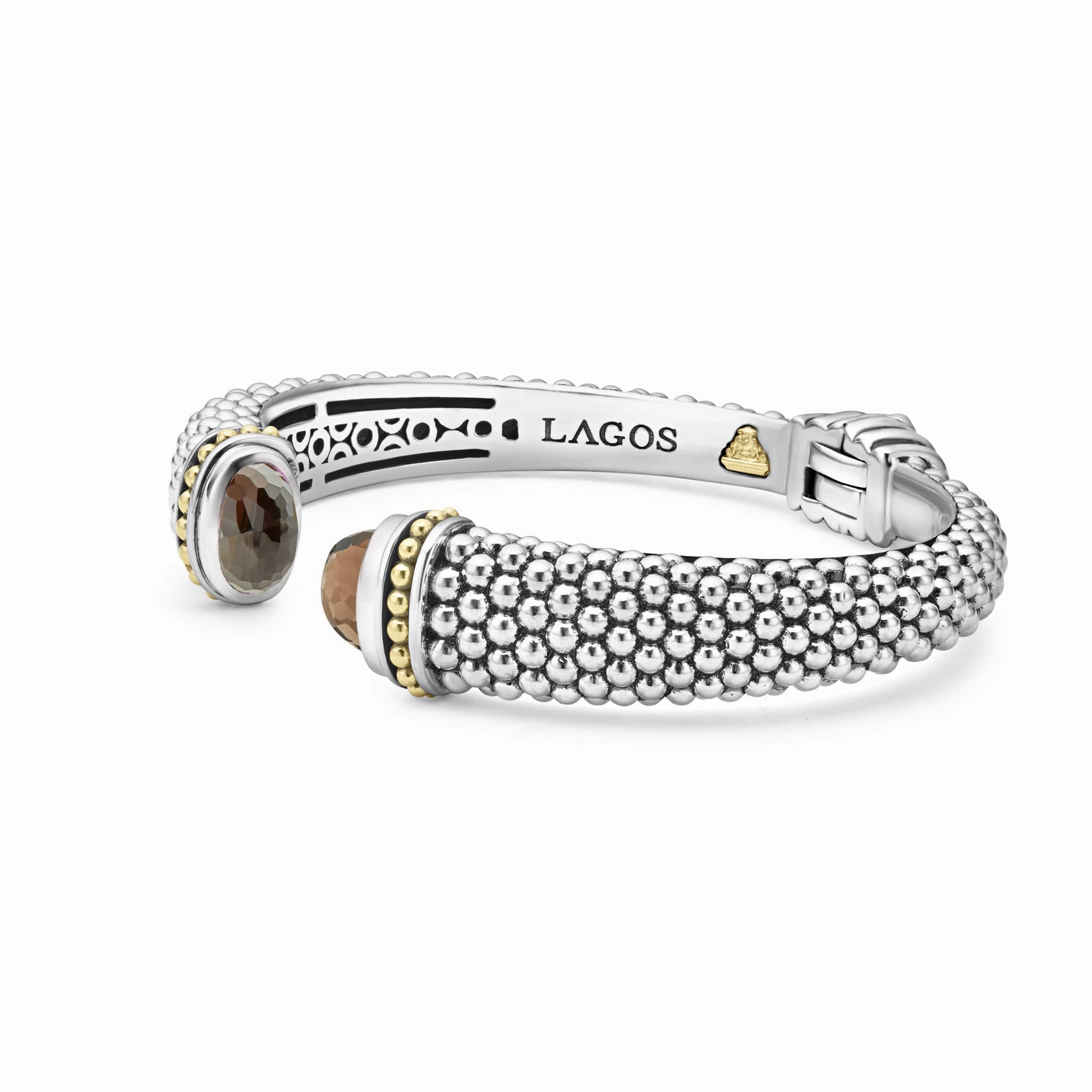 Rittenhouse Smokey Quartz Cuff Bracelet | 12mm
