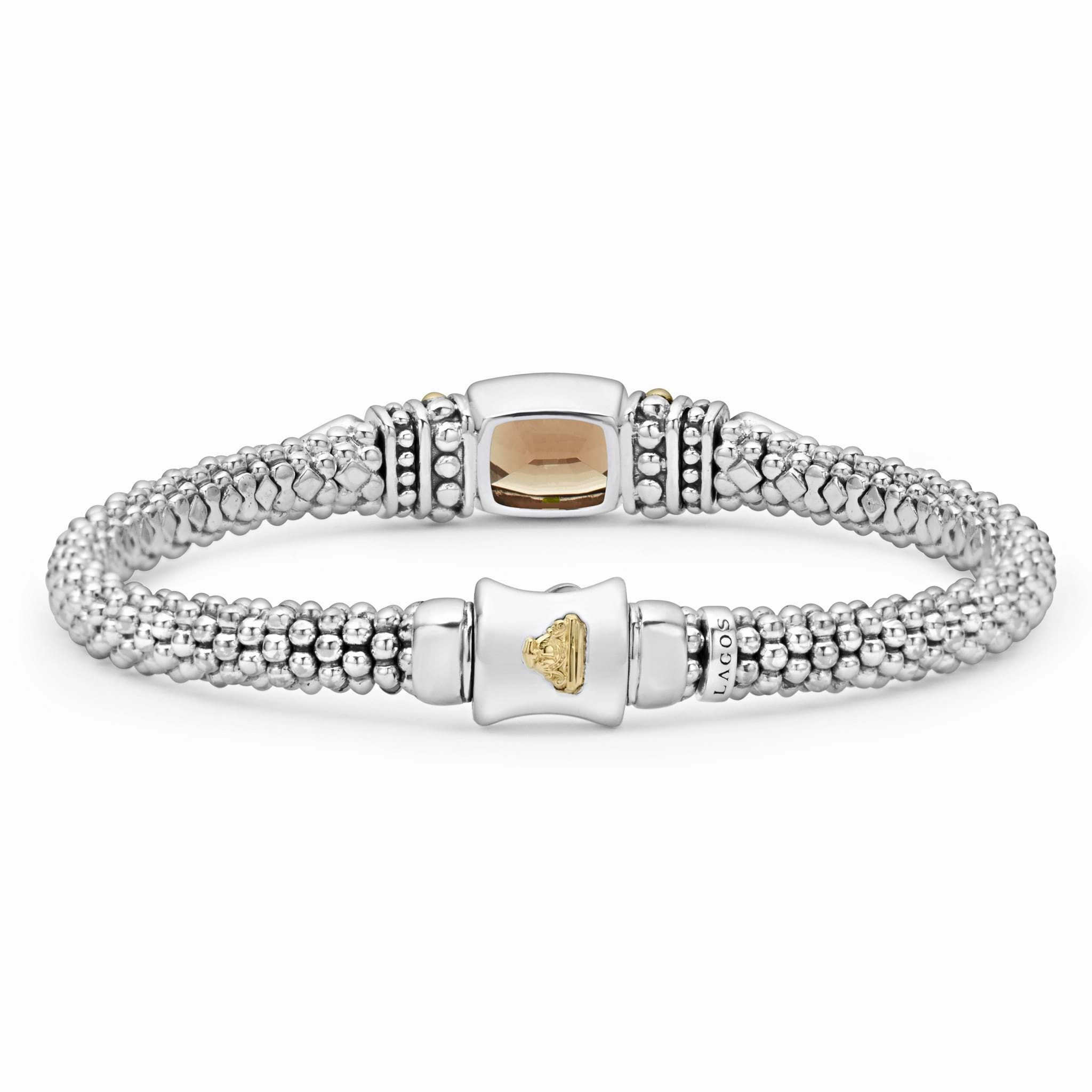 Rittenhouse Smokey Quartz Gemstone Caviar Bracelet